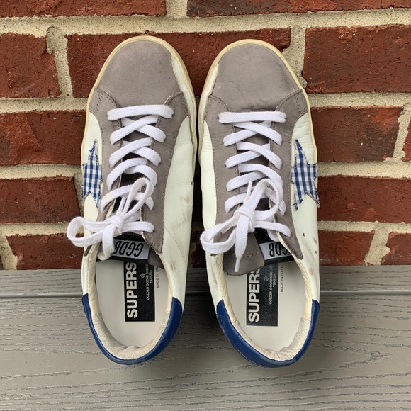 Golden Goose Superstar Gingham Star Sneaker, 39 - Picture 6 of 16